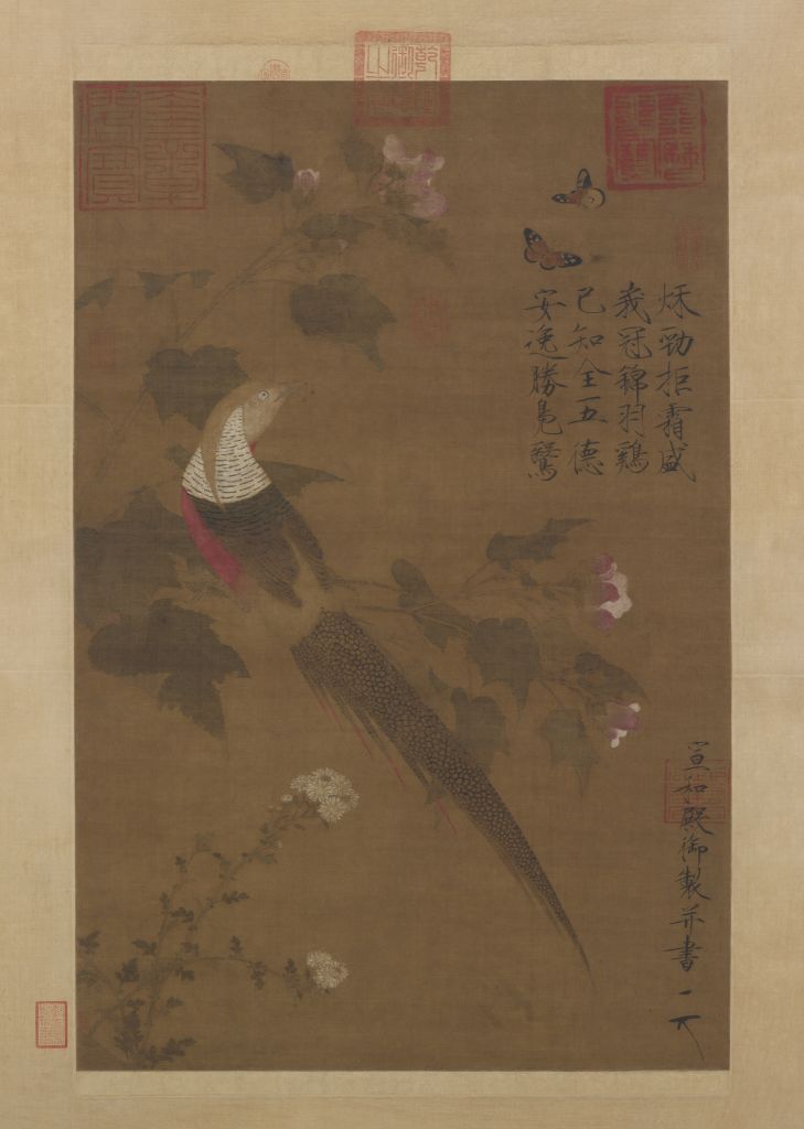 图片[1]-Axis of Zhao Ji’s Lotus and Golden Rooster-China Archive